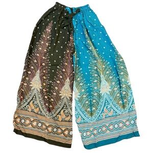 Bohemian Wide Leg Pants - Medium